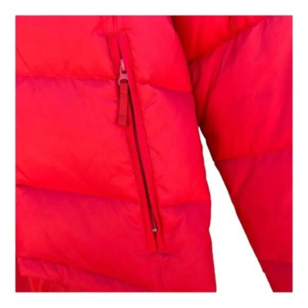 Steve & Barry’s Quilted Cherry Red Double Down Jacket Size Med